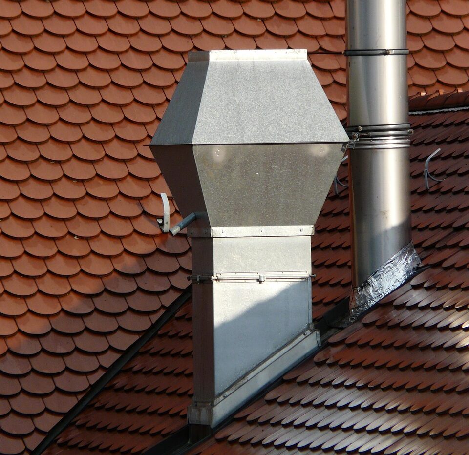 chimney, roof, deduction, roof panels, eat, sheet